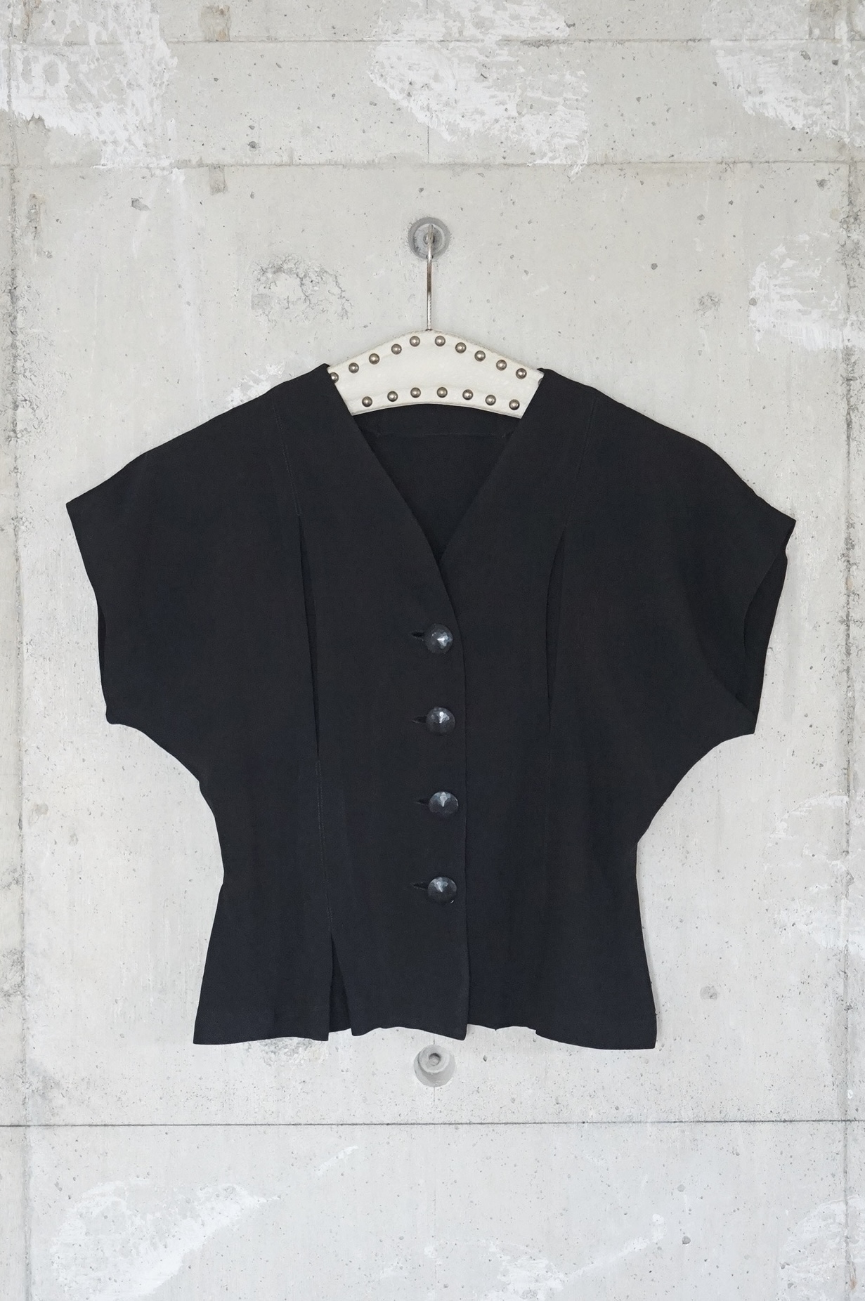French sleeve blouse／Black