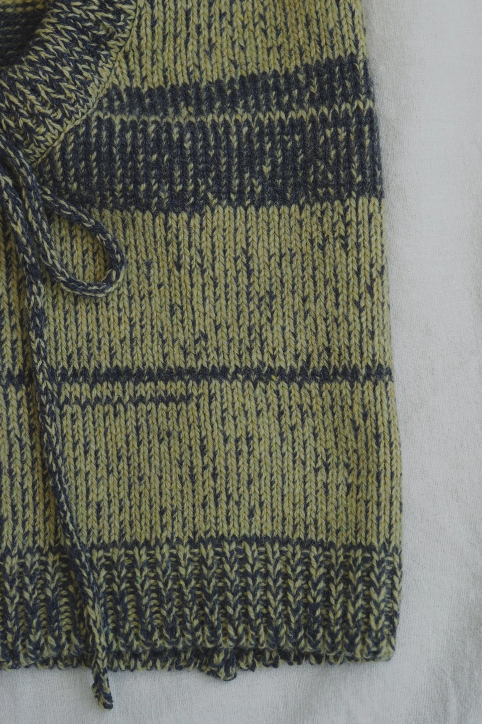 Recycled Cashmere Balaclava/LIME×CHARCOAL / DEPT Online Store