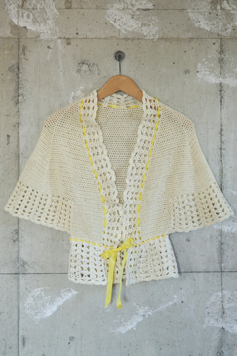 Crochet Tie-Front Cardigan