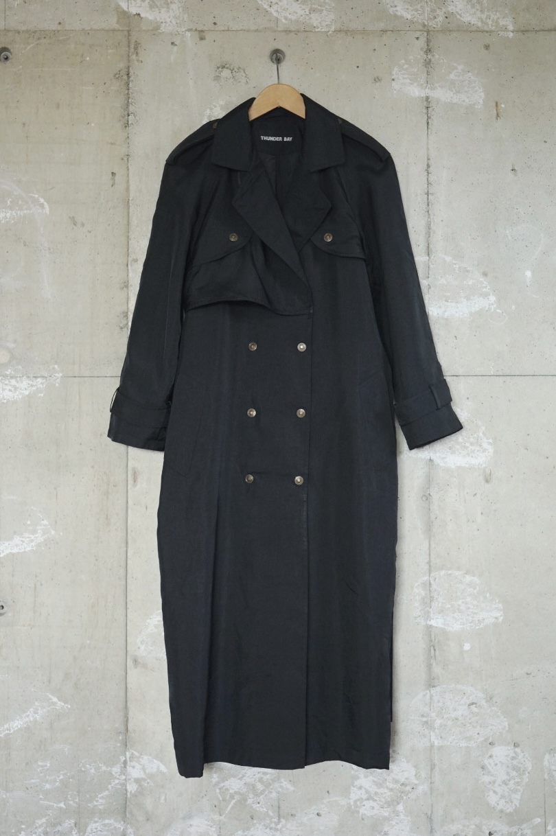 Long Trench Coat/Black