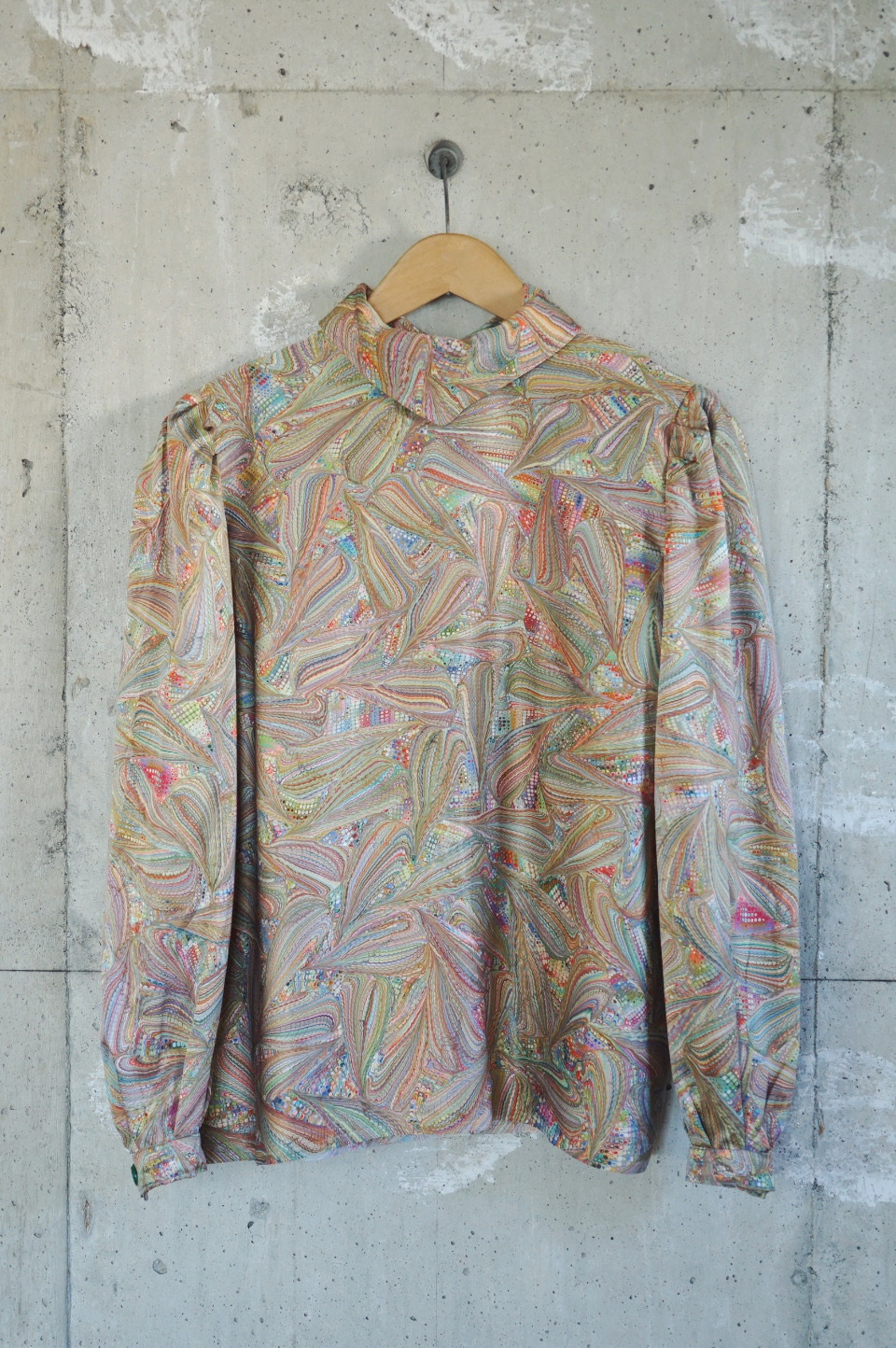 Paisley High Neck Blouse