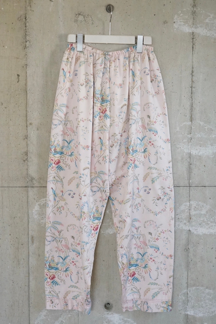 Flower printed pajama pants / Pale pink