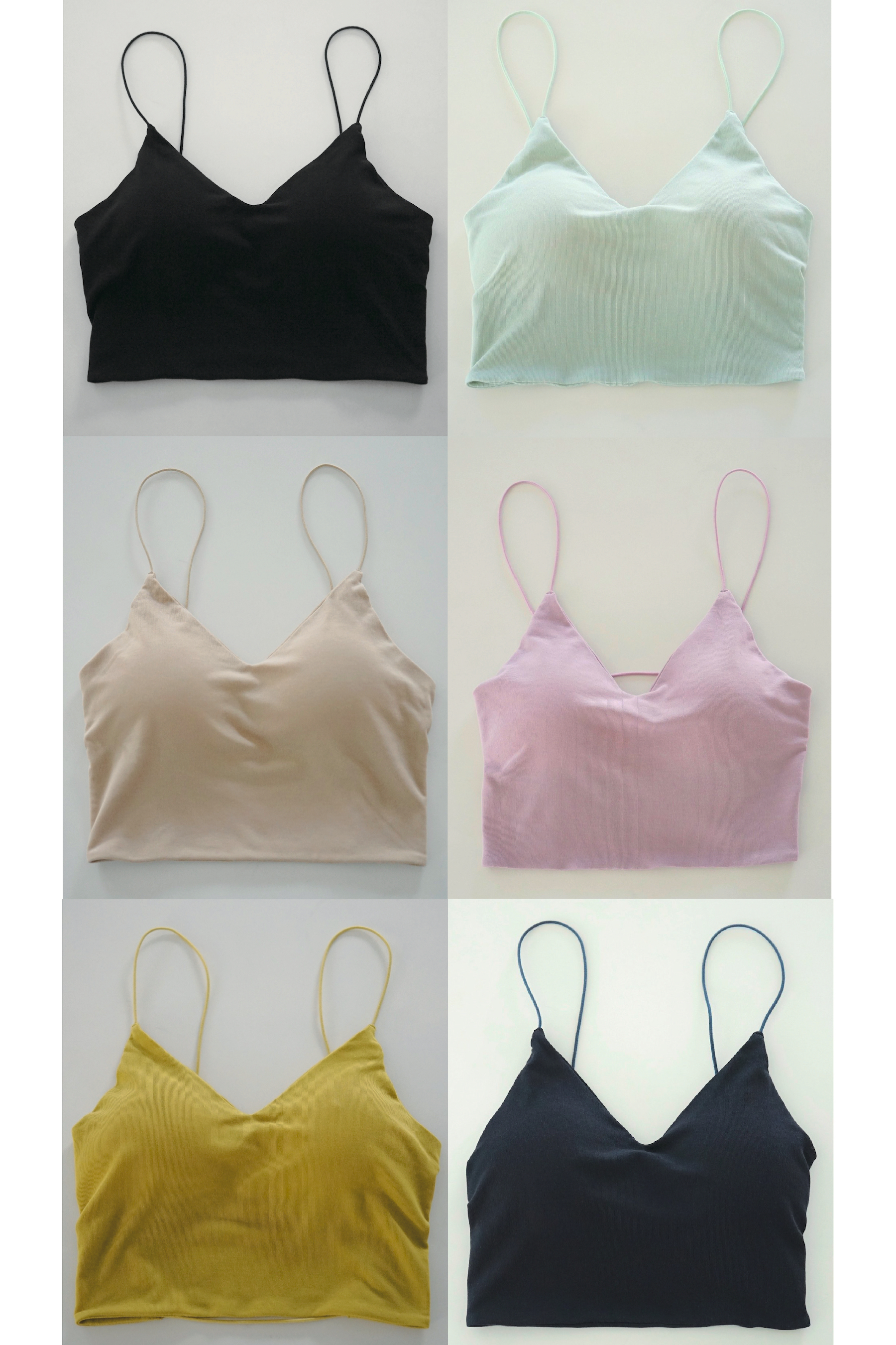 Strappy camisole in satin with side laces