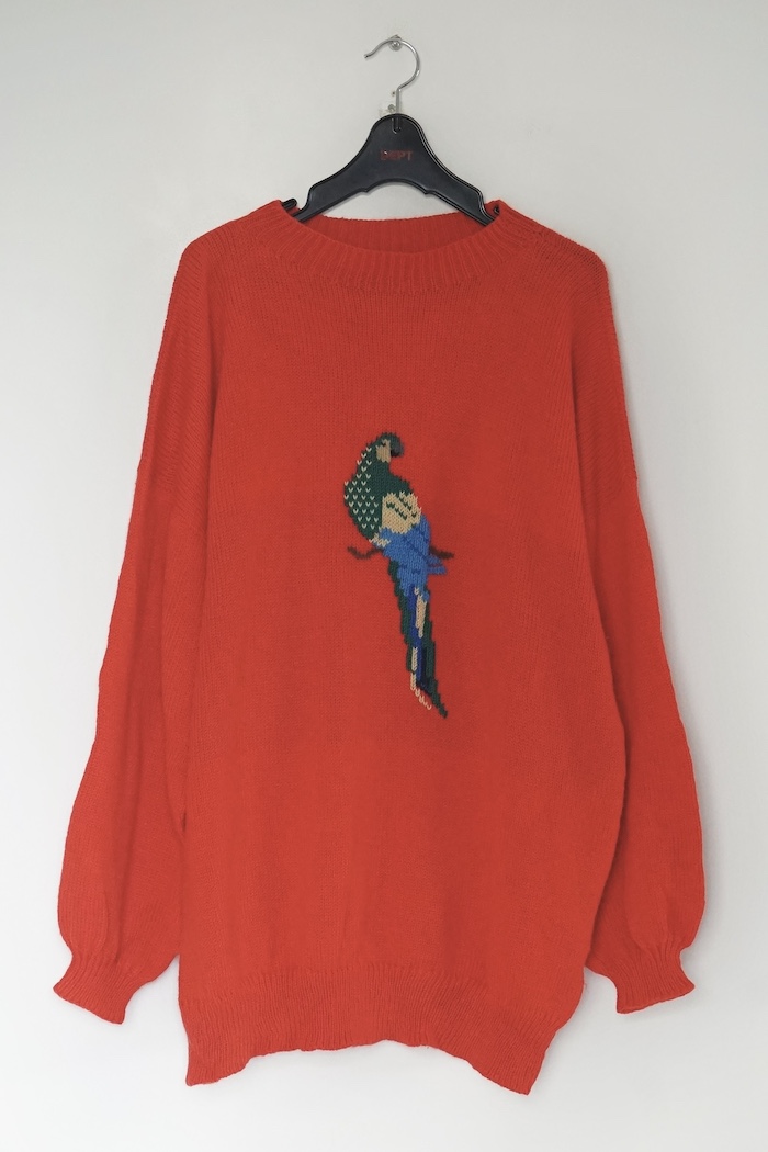 Bird JQD knit sweater / RED