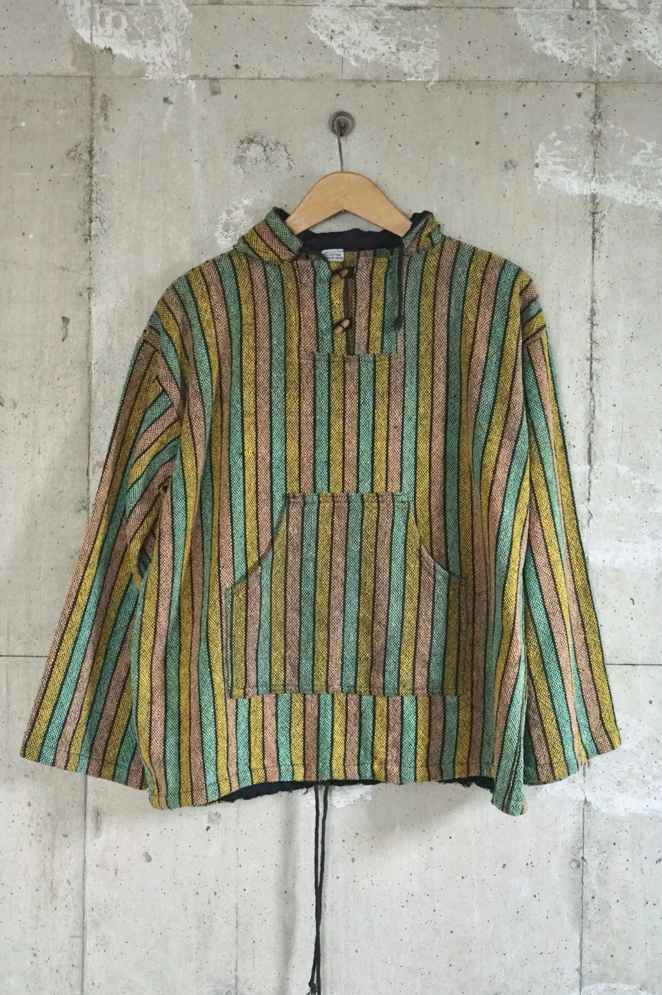 Multi-Striped Woven Hoodie