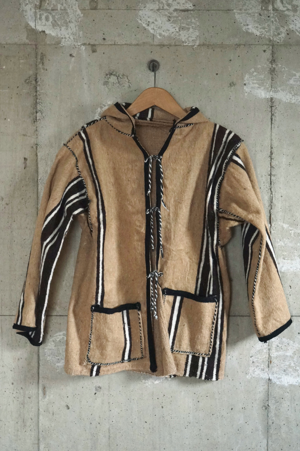 Striped Woven Hooded Jacket