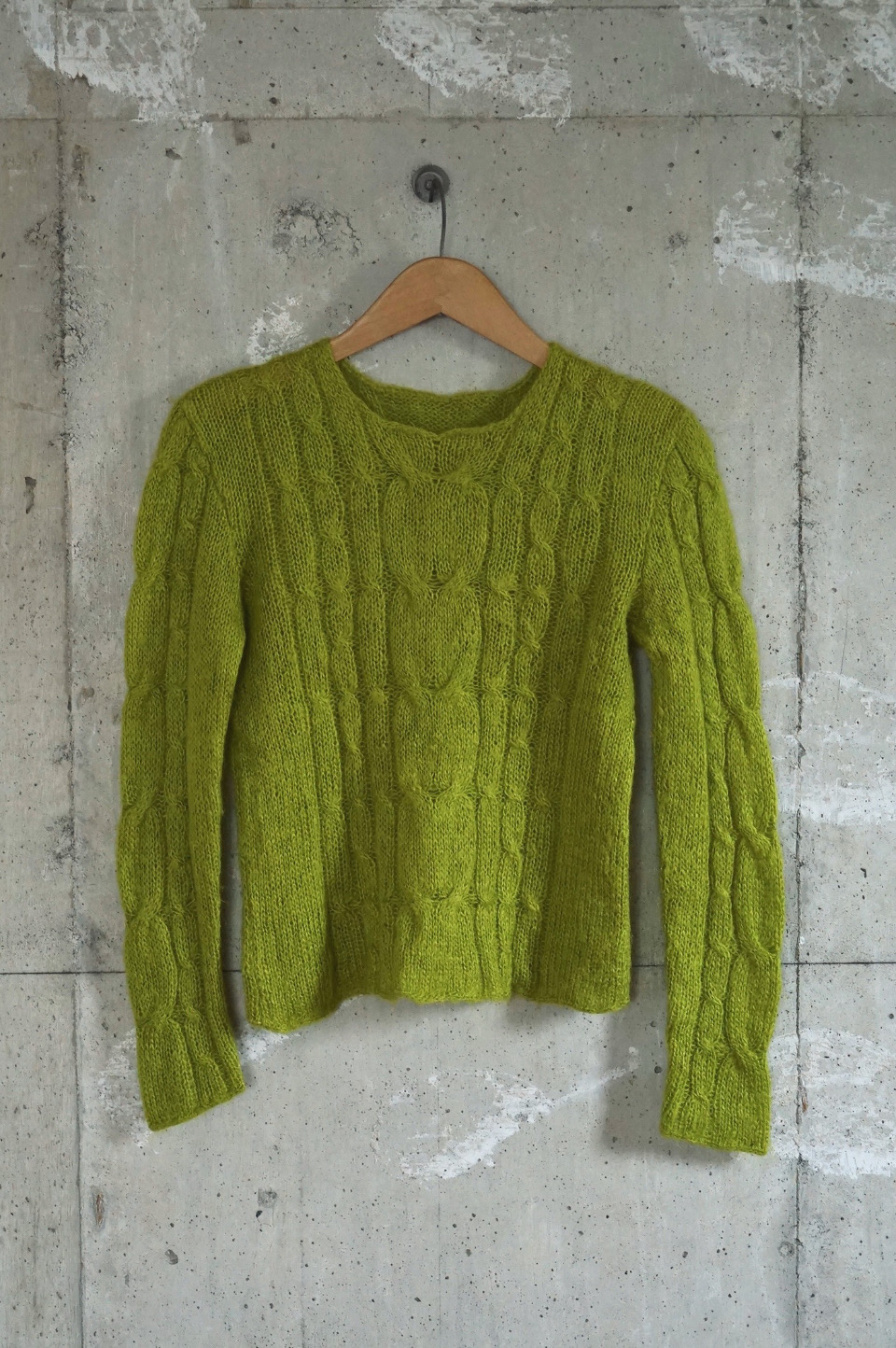 Sheer Cable Knit Sweater